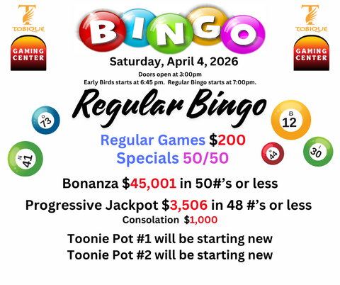 Bingo - April 4, 2026