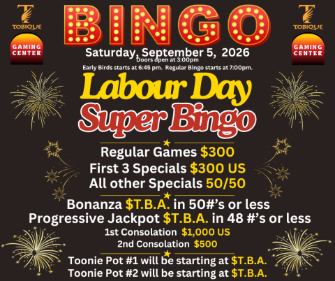 Labour Day Super Bingo